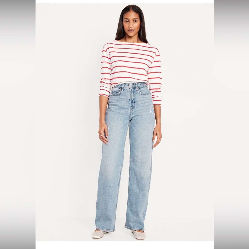 Old Navy Curvy Extra-High Waisted Wide Legs Jeans